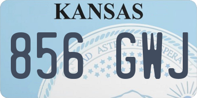 KS license plate 856GWJ