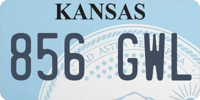 KS license plate 856GWL