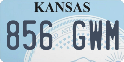 KS license plate 856GWM