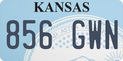 KS license plate 856GWN