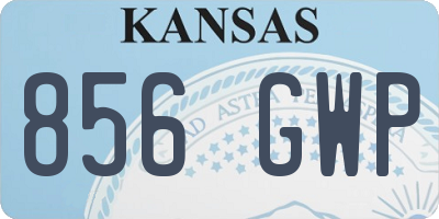 KS license plate 856GWP