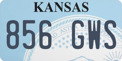 KS license plate 856GWS