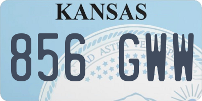 KS license plate 856GWW