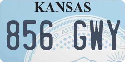 KS license plate 856GWY