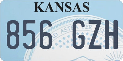 KS license plate 856GZH