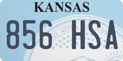 KS license plate 856HSA