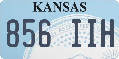 KS license plate 856IIH