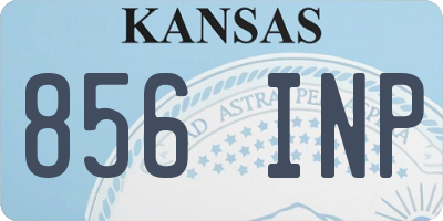 KS license plate 856INP
