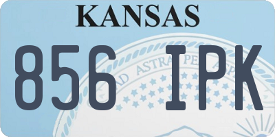 KS license plate 856IPK