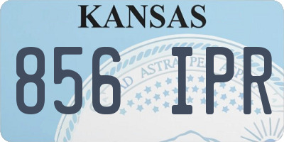 KS license plate 856IPR