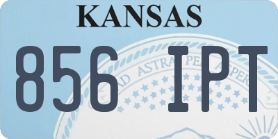 KS license plate 856IPT