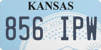 KS license plate 856IPW