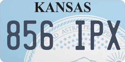KS license plate 856IPX