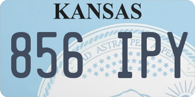 KS license plate 856IPY