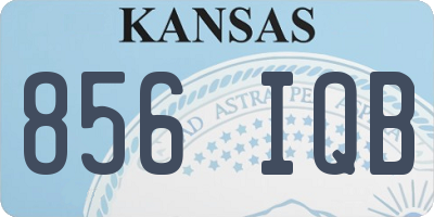 KS license plate 856IQB