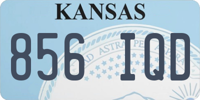 KS license plate 856IQD