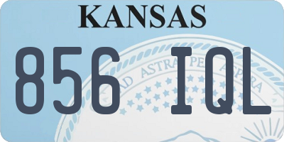 KS license plate 856IQL