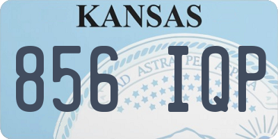 KS license plate 856IQP