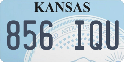 KS license plate 856IQU