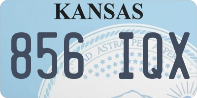 KS license plate 856IQX