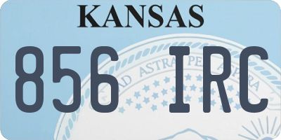 KS license plate 856IRC