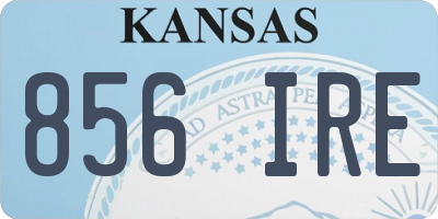 KS license plate 856IRE