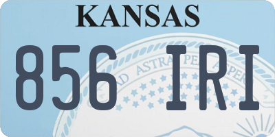 KS license plate 856IRI