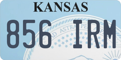 KS license plate 856IRM