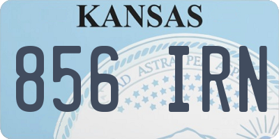 KS license plate 856IRN