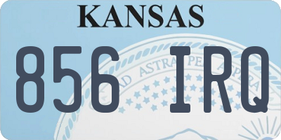 KS license plate 856IRQ