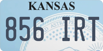 KS license plate 856IRT