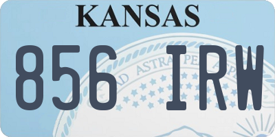 KS license plate 856IRW