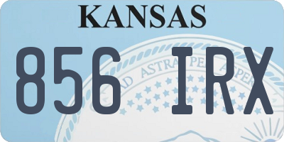 KS license plate 856IRX