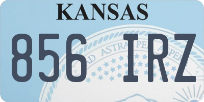 KS license plate 856IRZ