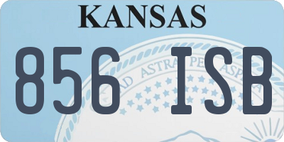 KS license plate 856ISB
