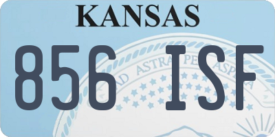 KS license plate 856ISF