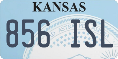 KS license plate 856ISL