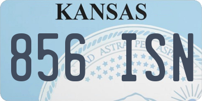 KS license plate 856ISN