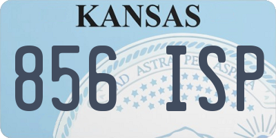 KS license plate 856ISP