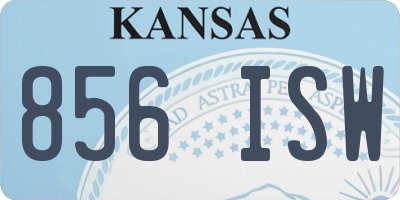 KS license plate 856ISW