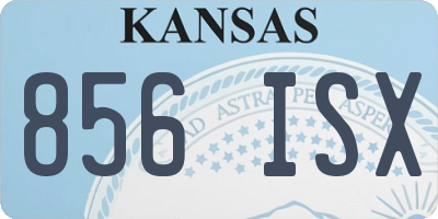 KS license plate 856ISX