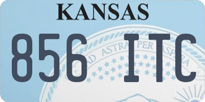KS license plate 856ITC