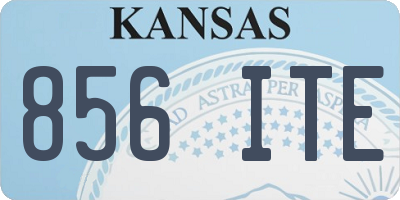 KS license plate 856ITE
