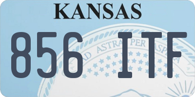 KS license plate 856ITF