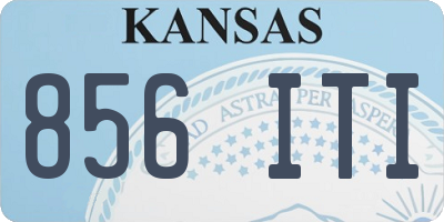KS license plate 856ITI