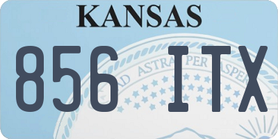KS license plate 856ITX