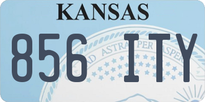 KS license plate 856ITY