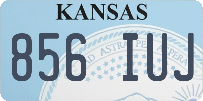KS license plate 856IUJ