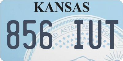 KS license plate 856IUT