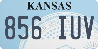KS license plate 856IUV